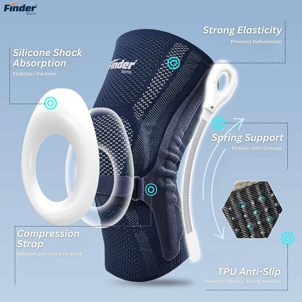 5244 LONG PADDED KNEE SUPPORT + STAYS