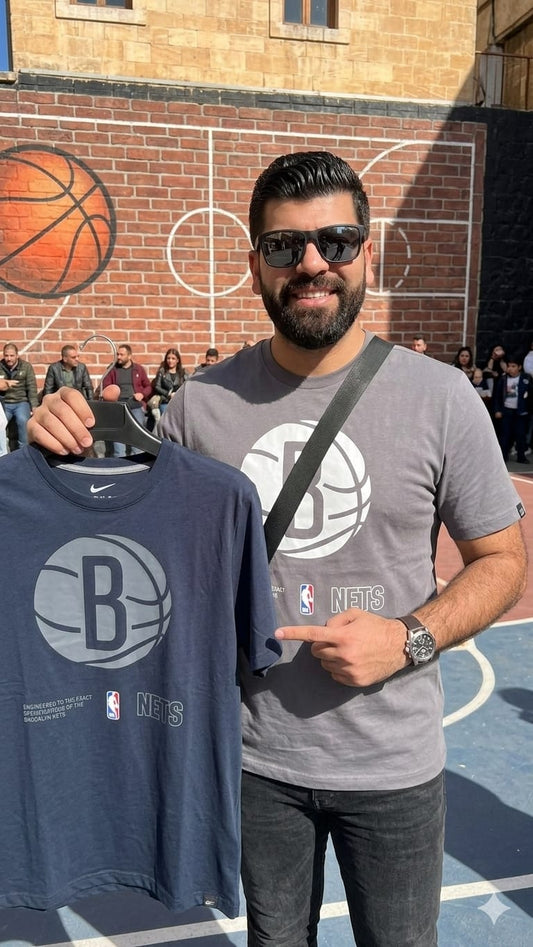 6104 Nike Brooklyn Nets "Earned Edition" Logo T-shirt