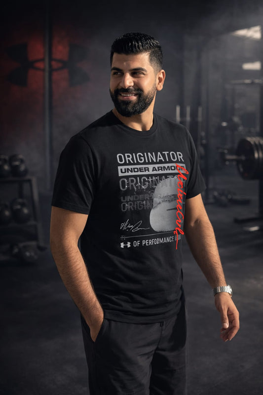 6105 Under Armour Men's Bar Originators of Performance Short Sleeve T-Shirt