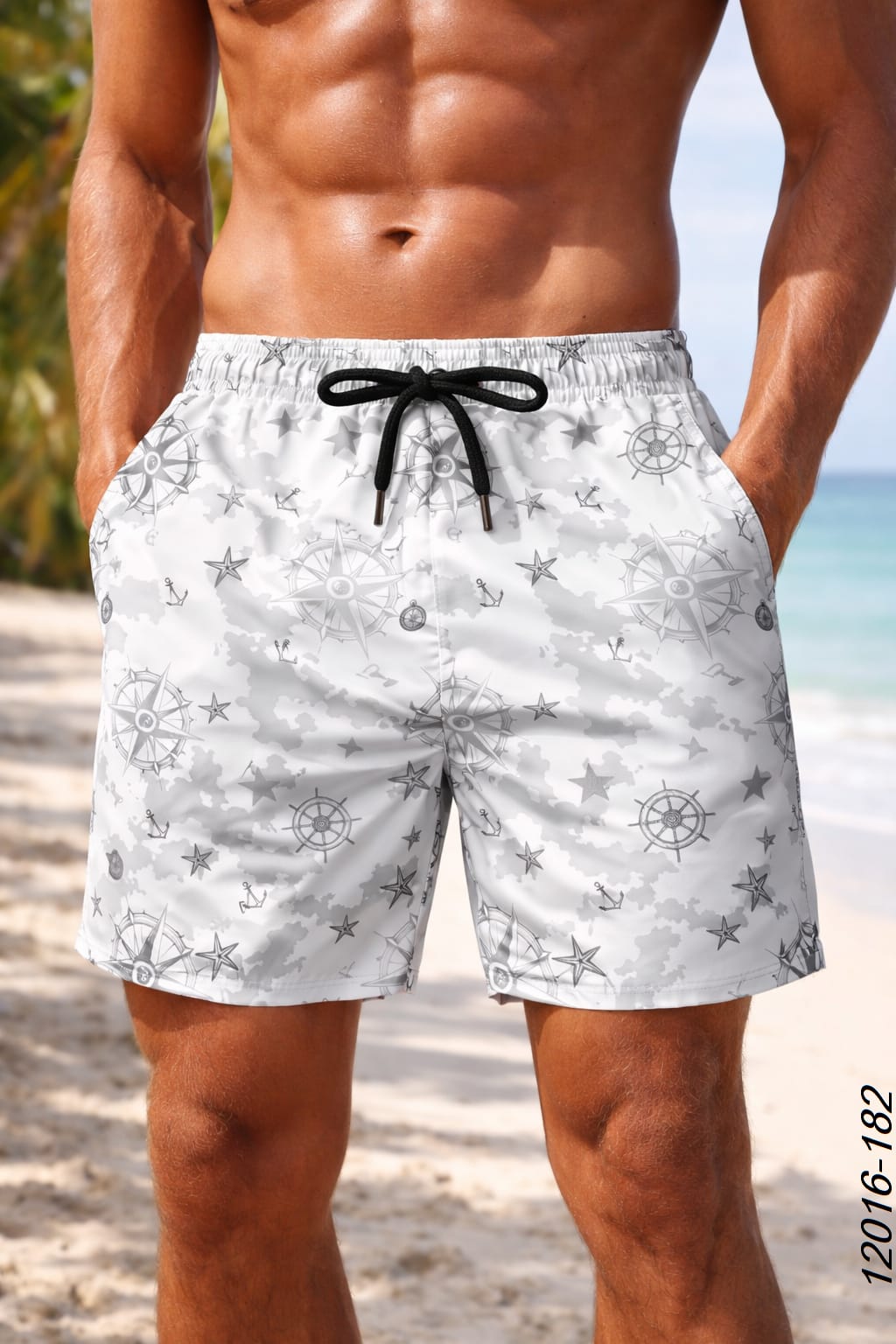 12103 STAR COMPASS MENS SWIMSHORT