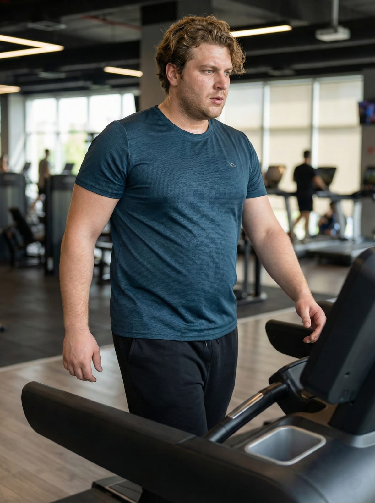 1-T998 Big Size Active Sport men's T-shirt