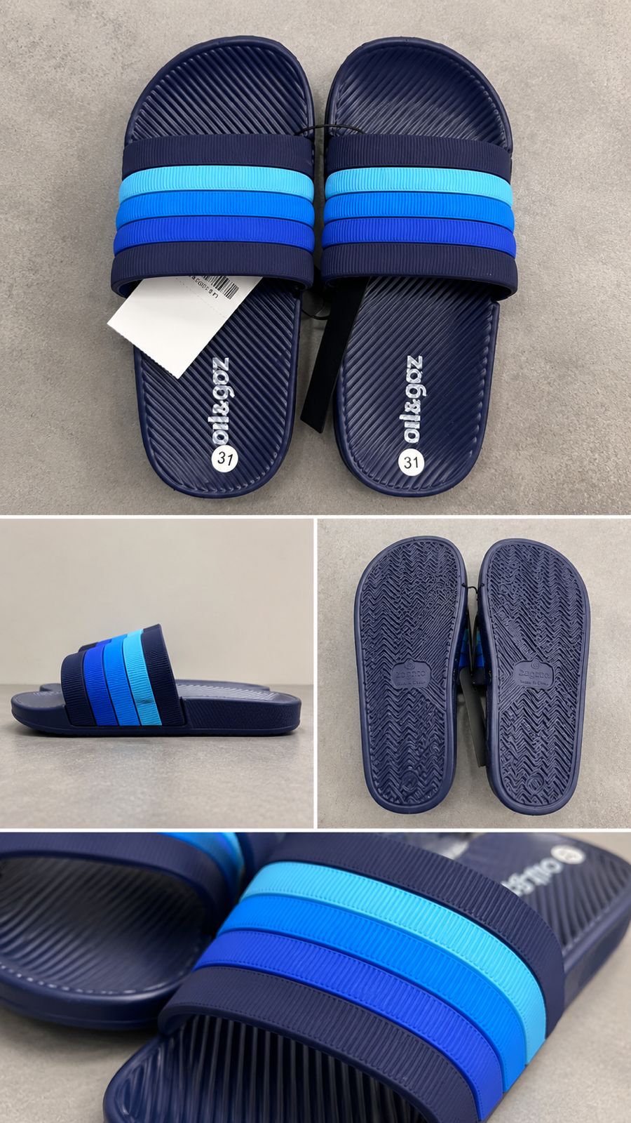 In239108 Oil And Gaz Kids Beach Slippers