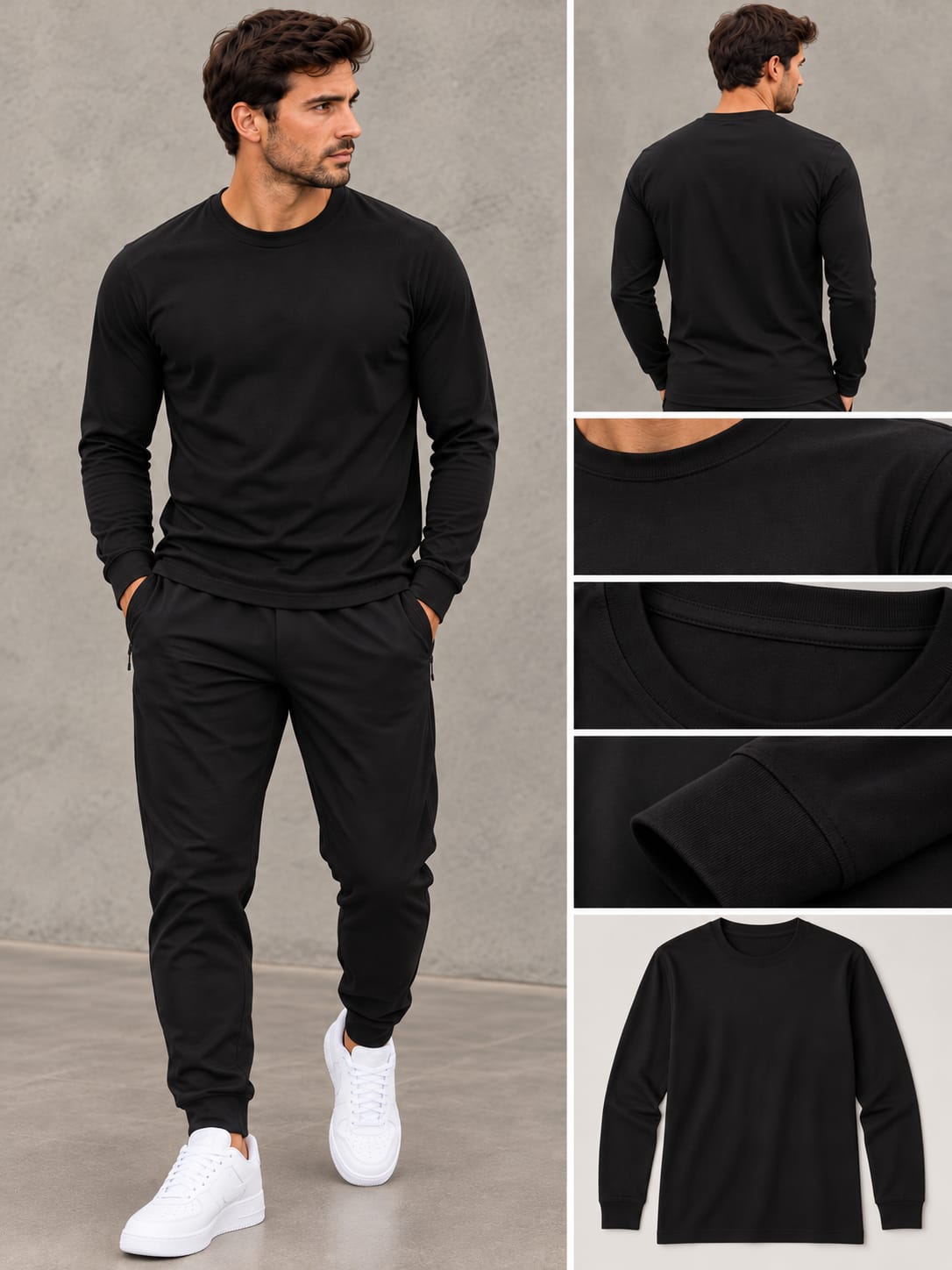 1804 NK MENS LONG SLEEVE COTTON TOP