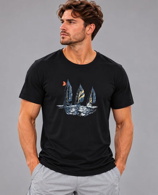 T232 Triple Sail printed Men's t-shirt Dynamo