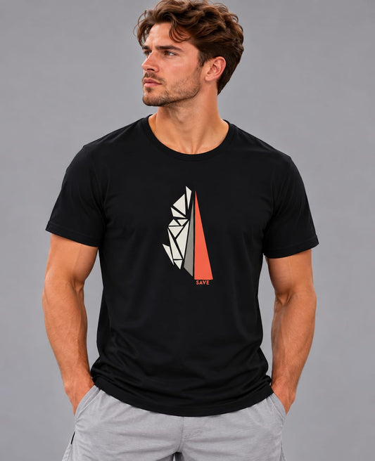 T228 SAVE MENS PRINTED T-SHIRT DYNAMO