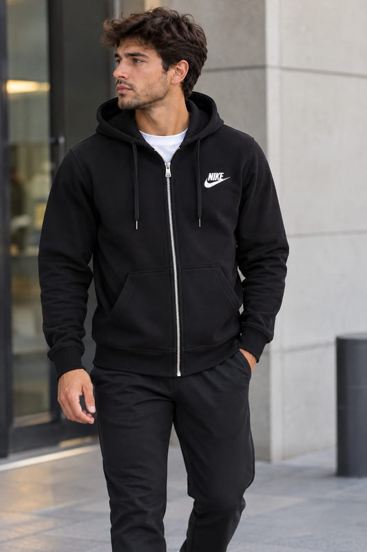 722460 Men's Full-Zip Cotton Hoodie