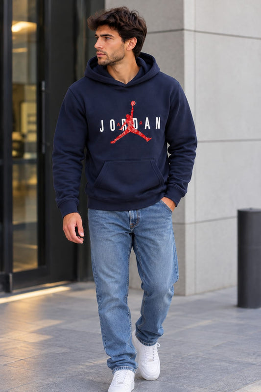 657928 JORDAN Red WINTER HOODIE