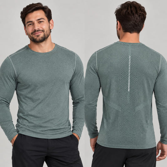 3353 T Shirt Press Men's Tight Fitting Fitness Sports Running Training Long Sleeved T Shirt