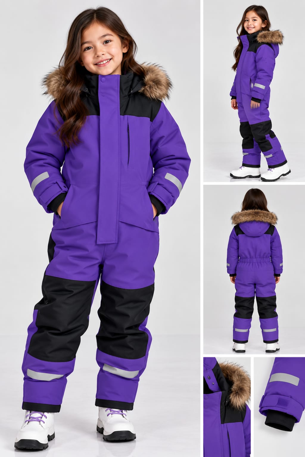 6003 KIDS SNOWSUIT UNISEX WATERPROOF HOODED JACKET