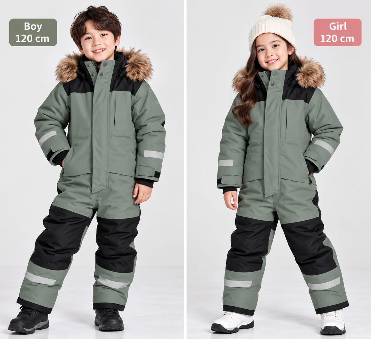 6003 KIDS SNOWSUIT UNISEX WATERPROOF HOODED JACKET