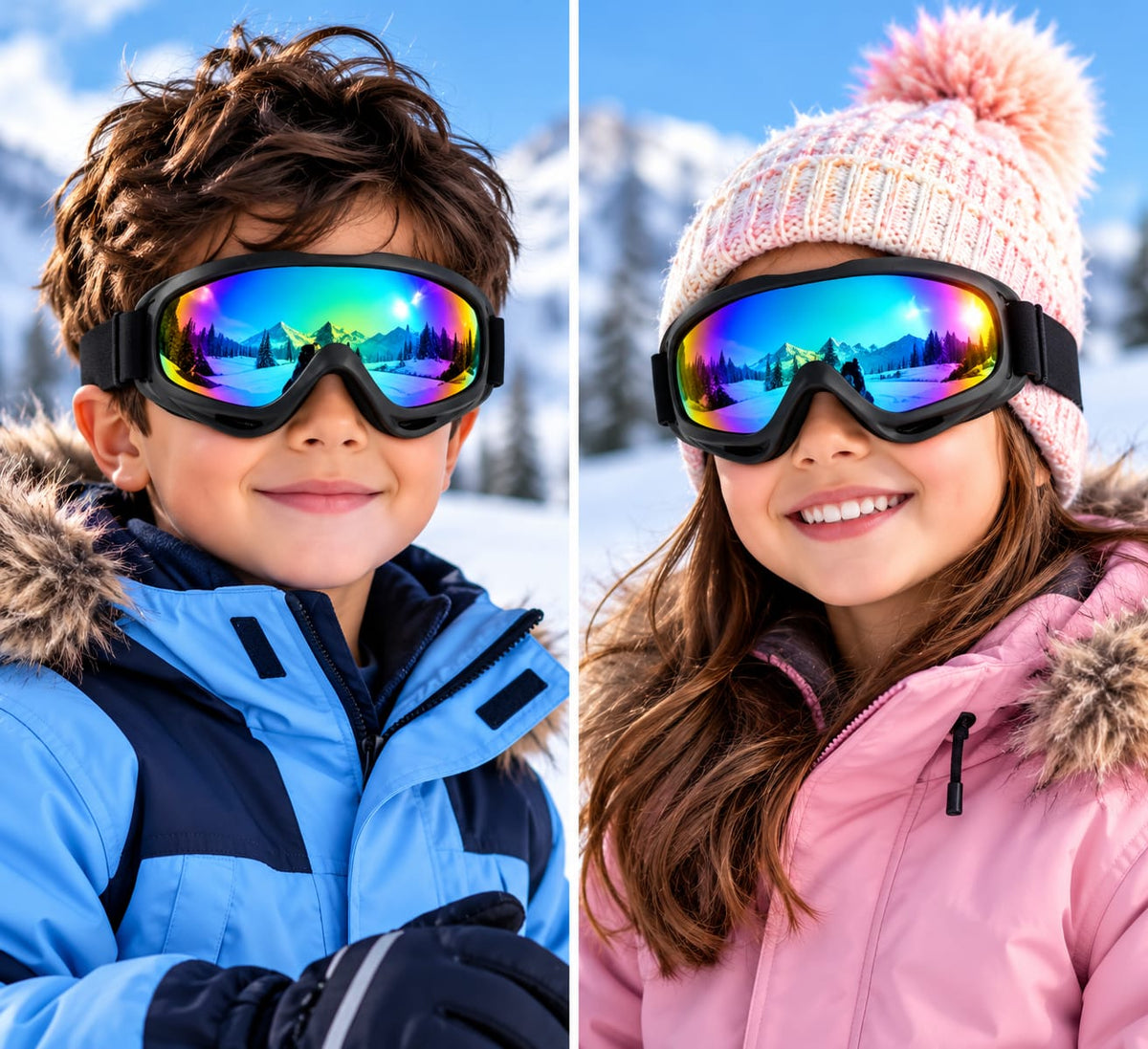6058 Kids goggles windproof eye protection glasses