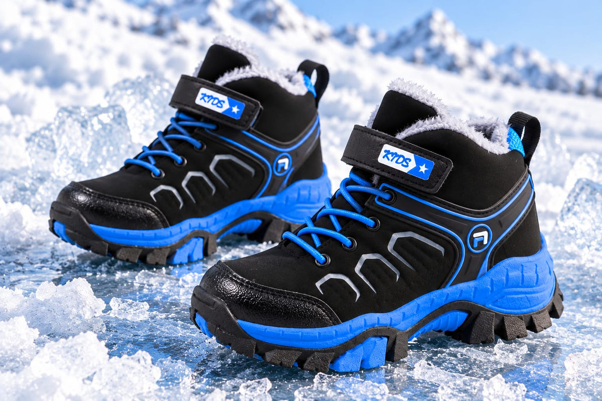 1341 Kids Snow Boots Waterproof Non-Slip Hiking Boots Outdoor Shoes for Kids