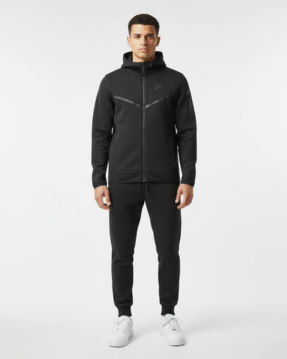 62766995 NIKE MENS BLACK TECH FLEECE FULL-ZIP SET