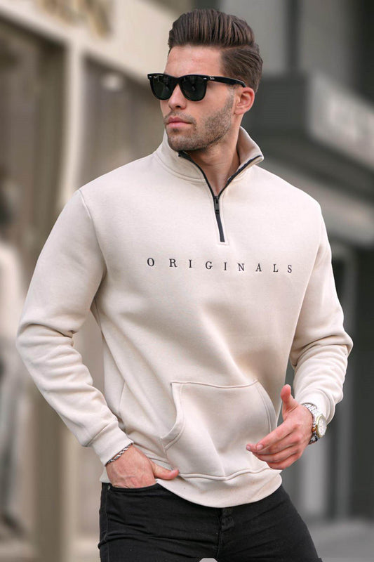 6028 Zip Neck Sweatshirt men