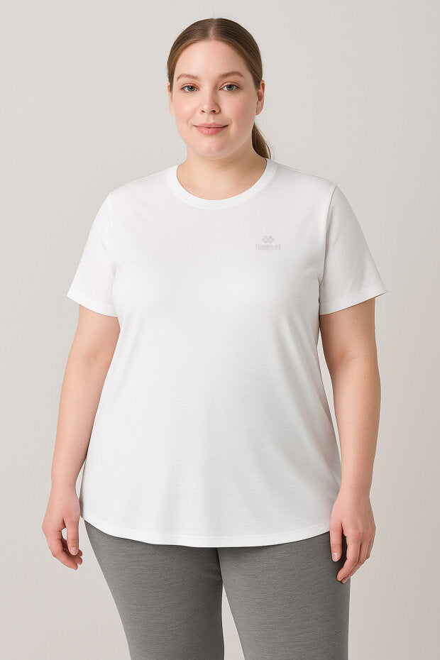 97308 Crew Neck Plus Size Women's T-Shirt