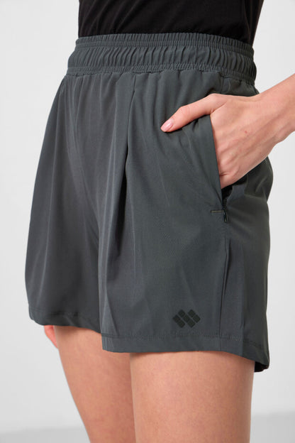 91014 W Comfortable Shorts with Hidden Pocket Zipper