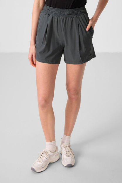 91014 W Comfortable Shorts with Hidden Pocket Zipper