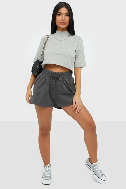 1293 Women basic cotton short