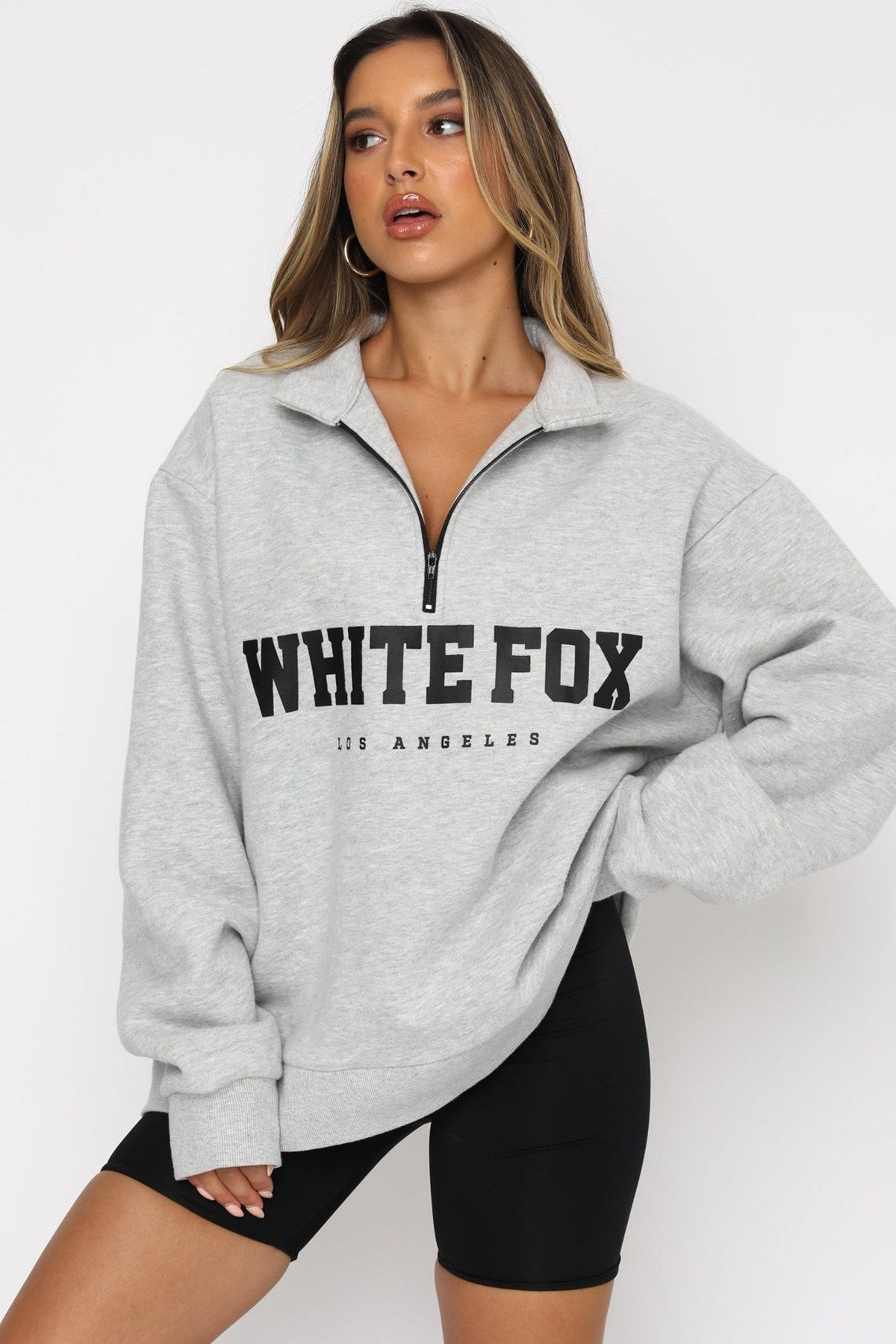 Mg1246 Whitefox women's half Zip Sweatshirt