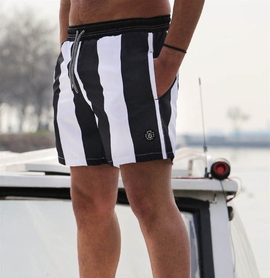 6360 Striped Men's Swim Shorts